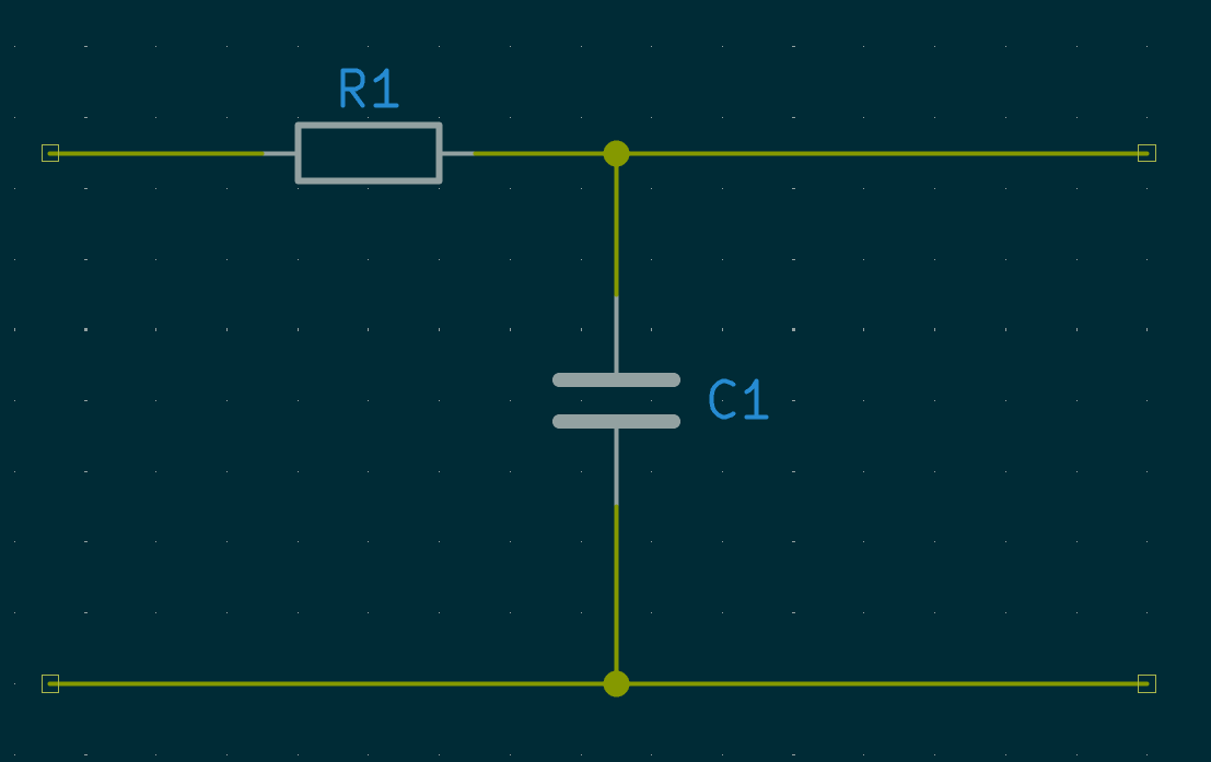 RC filter circuit diagram